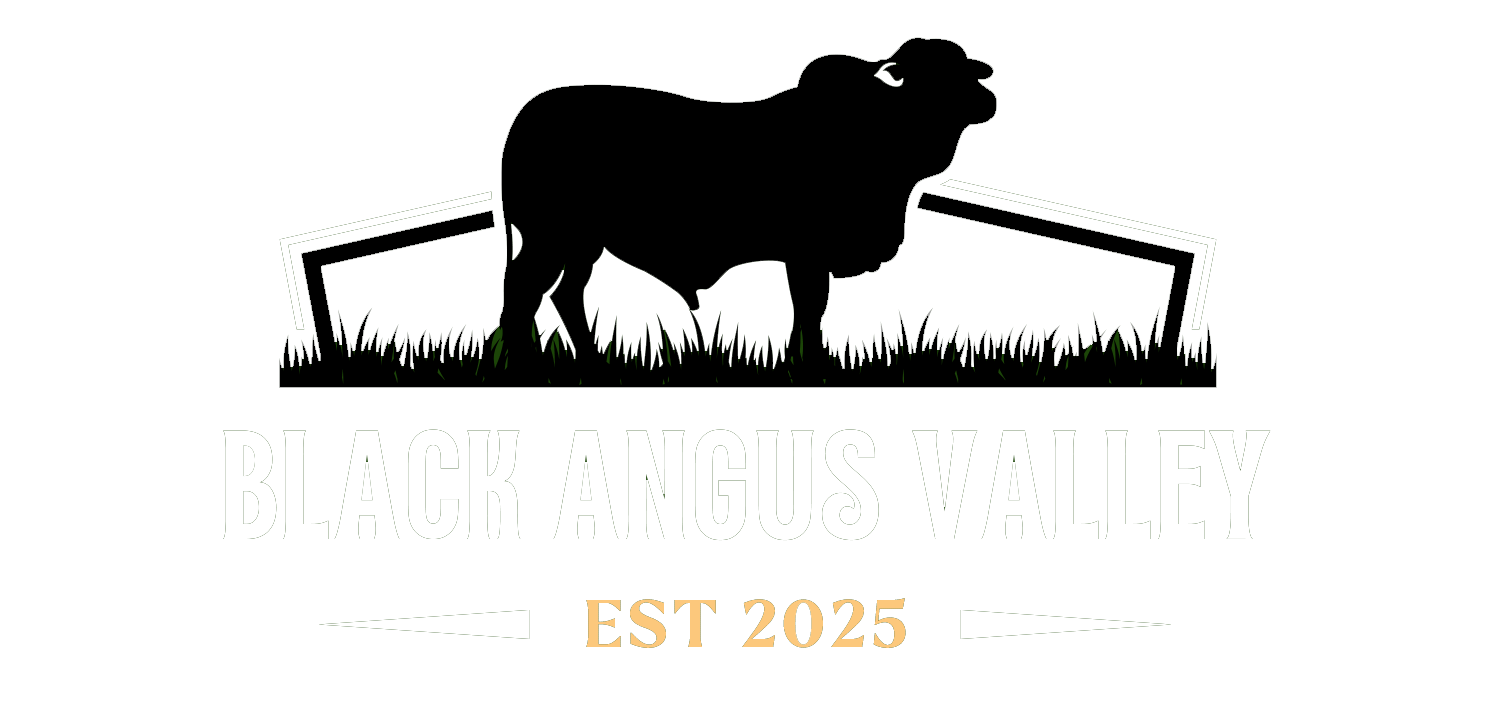 Black Agnus Valley - Green logo - transparant